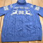 Vintage 1990s Lands End Winter Theme Turtleneck Sweater Women's XL from propervintagecanada