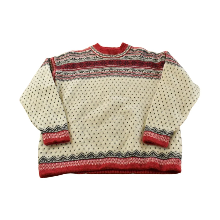 Vintage 1990s Lands' End Wool Knit Crewneck Sweater Men's M from propervintagecanada