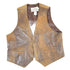 Vintage 1990s Lariat Leather Perfectly Distressed Western Cowboy Vest Men&
