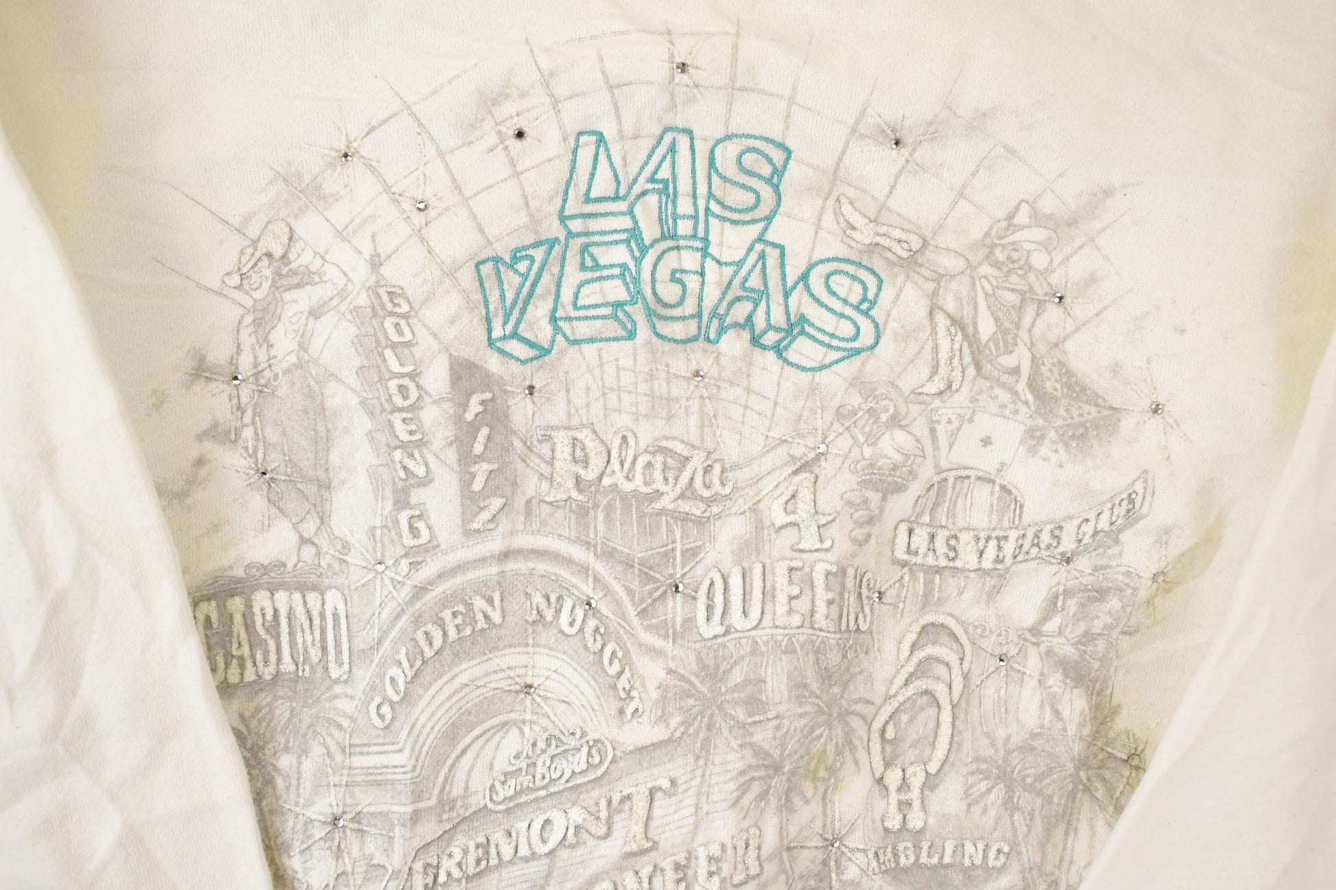 Vintage 1990s Las Vegas Graphic Print Crewneck Sweatshirt Mens S from propervintagecanada