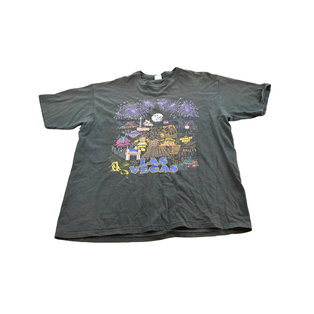 Vintage 1990s Las Vegas Nevada Casino Strip Souvenir Travel T-Shirt Men's XL from propervintagecanada