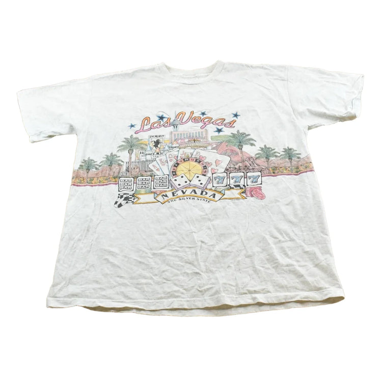 Vintage 1990s Las Vegas Nevada Casino Strip Souvenir Travel T-Shirt Men's XL from propervintagecanada