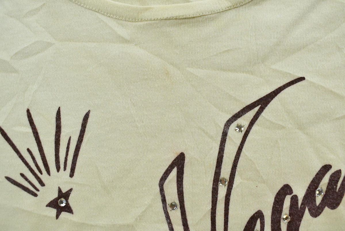 Vintage 1990s Las Vegas Souvenir Baby Tee T-Shirt Women's S from propervintagecanada