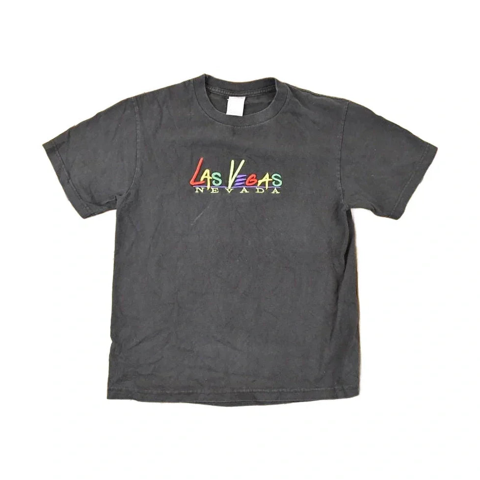 Vintage 1990s Las Vegas Souvenir Travel T-Shirt Men's S / Gambling Destination Shirt / 90s Single Stitch Graphic Tee from propervintagecanada