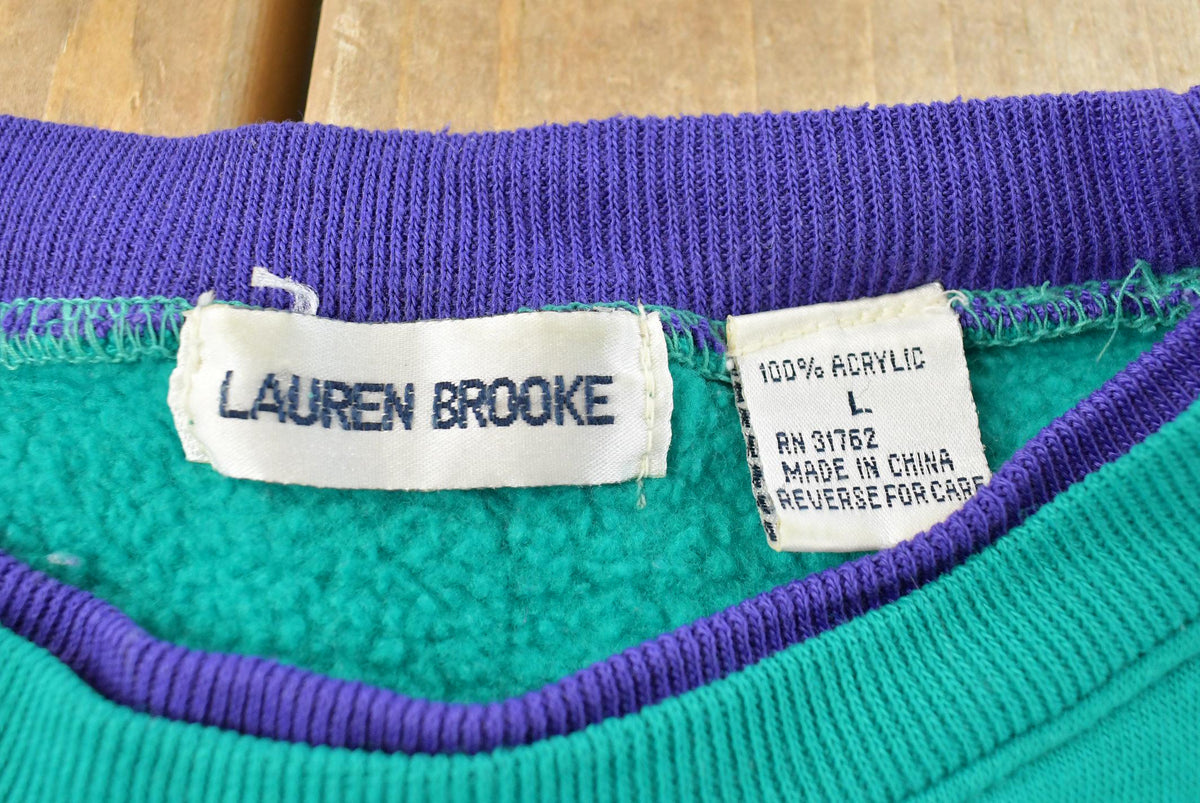 Vintage 1990s Lauren Brooke Snowflake Theme Sweater Women's XL from propervintagecanada
