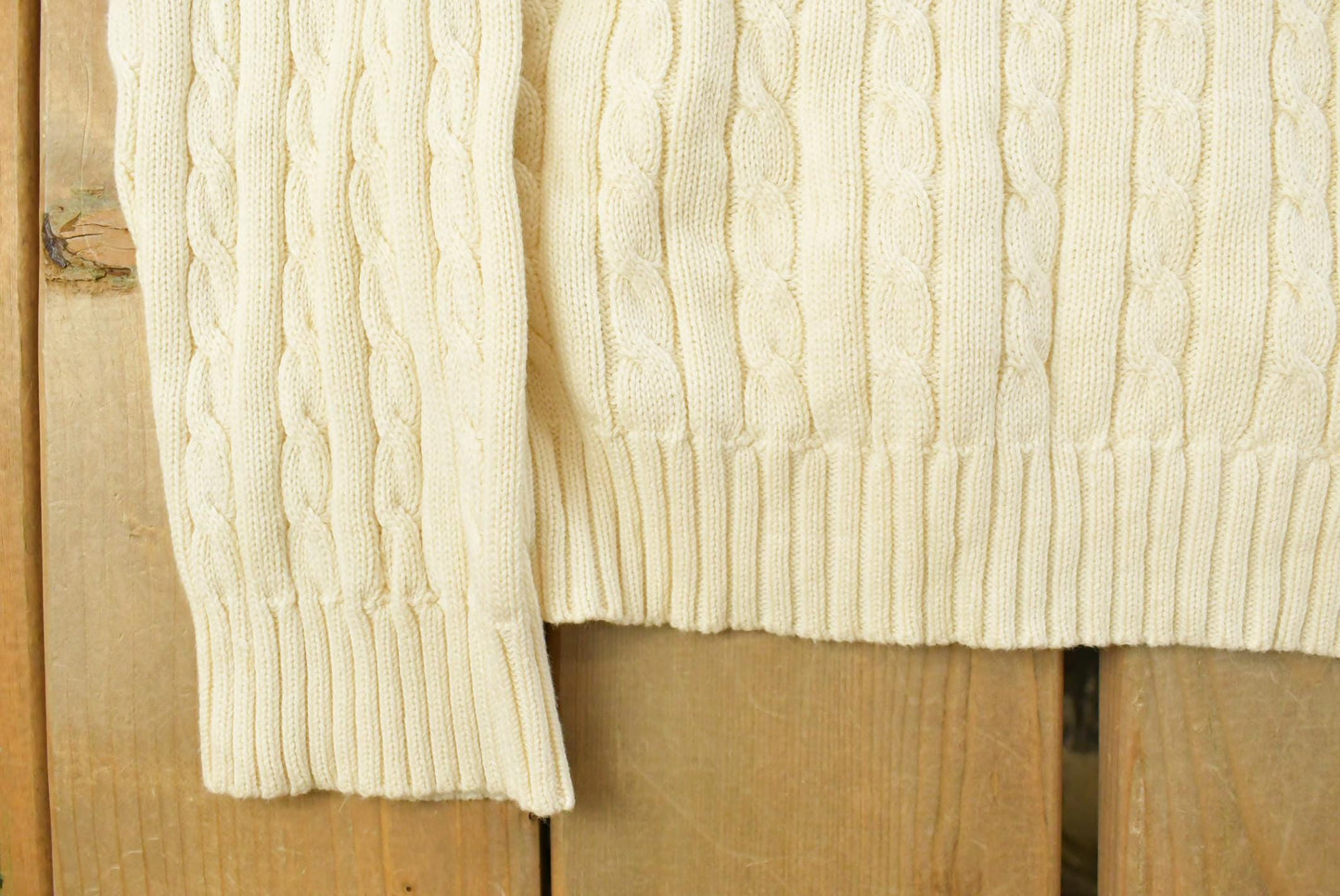 Vintage 1990s Lauren Ralph Lauren Cable Knit Crewneck Sweater Women's L / 90s Crewneck / Preppy Knits from propervintagecanada