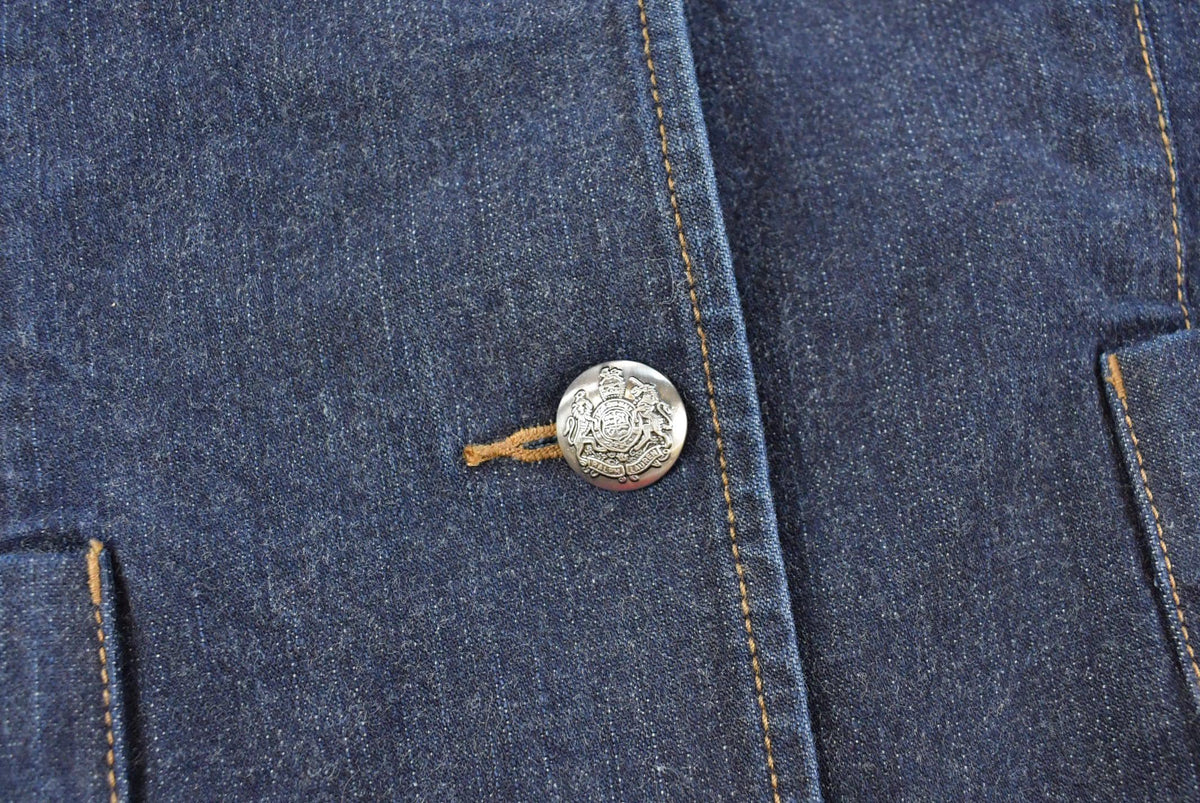 Vintage 1990s Lauren Ralph Lauren Denim Dark Blue Blazer Women's Large from propervintagecanada