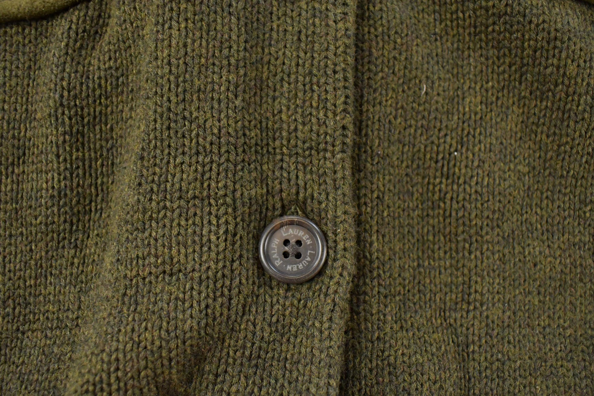 Vintage 1990s Lauren Ralph Lauren Knit Cardigan Sweater Womens XL from propervintagecanada