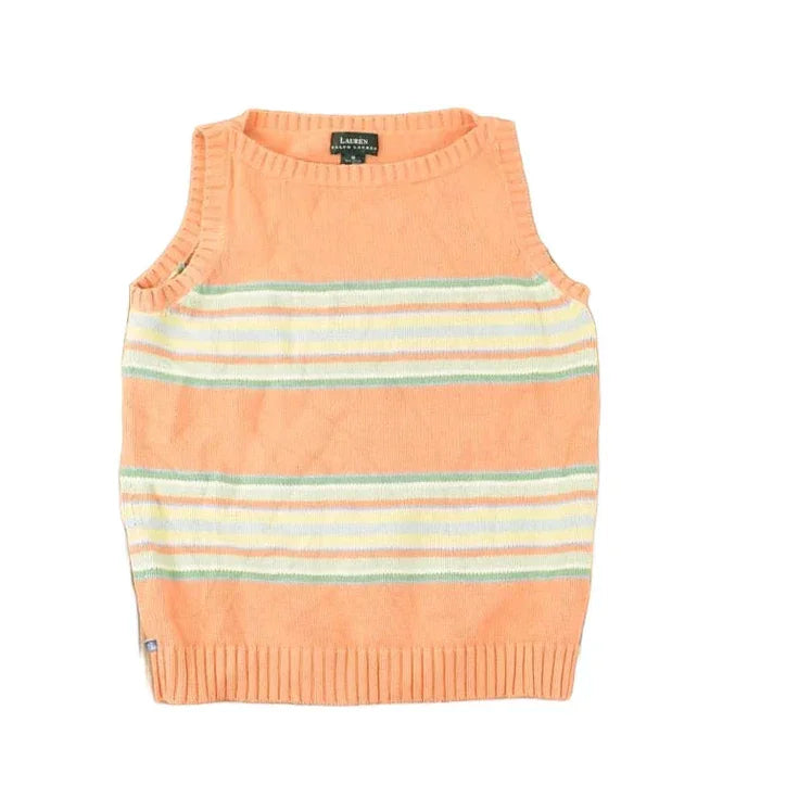 Vintage 1990s Lauren Ralph Lauren Knit Crewneck Sweater Vest Women's M from propervintagecanada