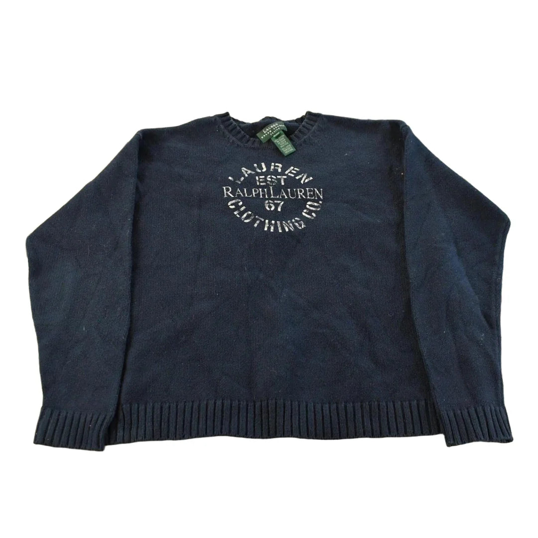Vintage 1990s Lauren Ralph Lauren Knit Crewneck Sweater Women's M from propervintagecanada