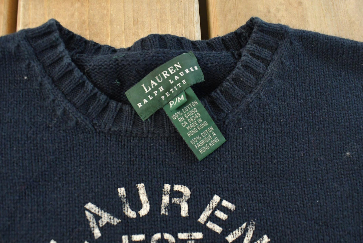 Vintage 1990s Lauren Ralph Lauren Knit Crewneck Sweater Women's M from propervintagecanada