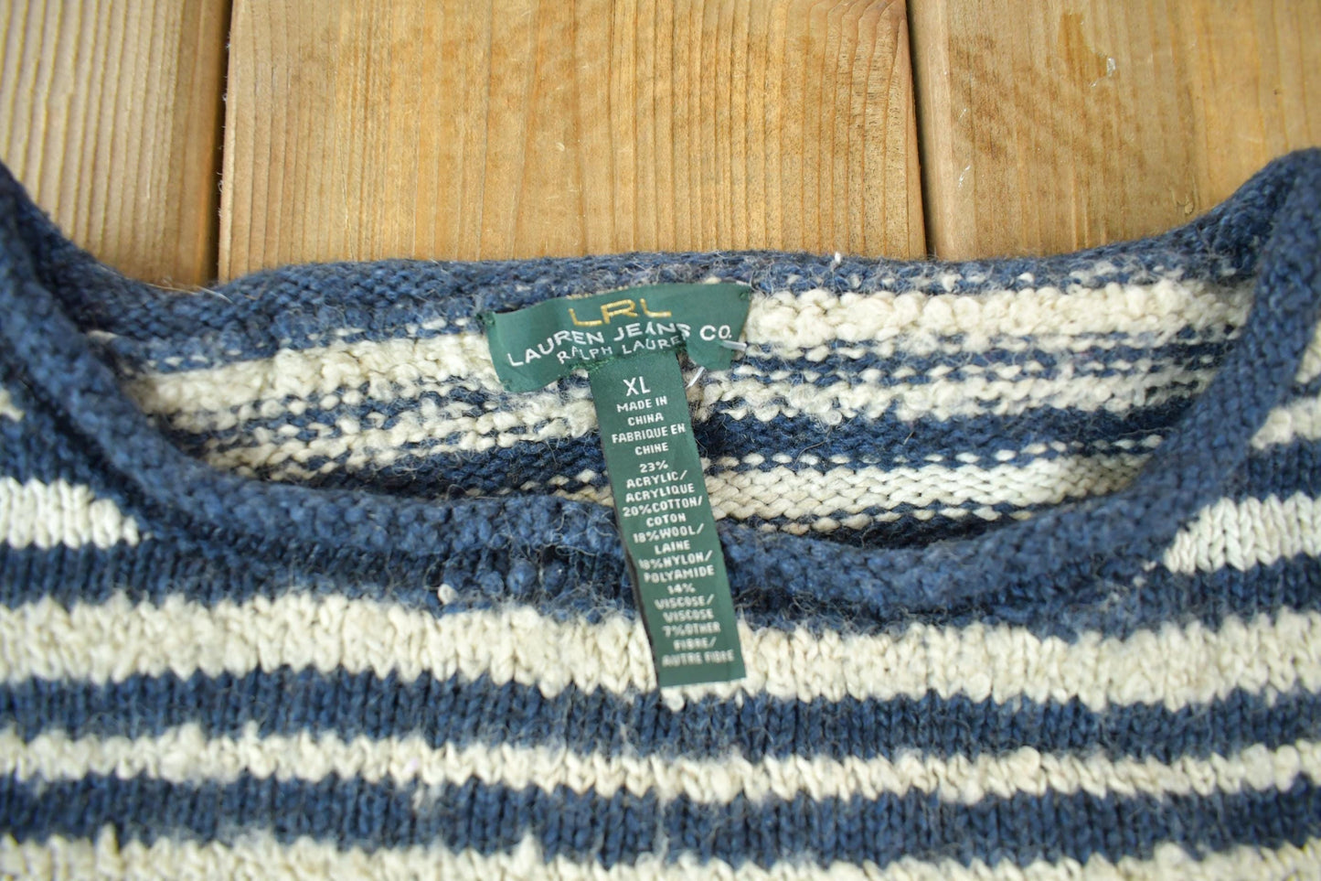 Vintage 1990s Lauren Ralph Lauren Knit Crewneck Sweater Women's S-M from propervintagecanada