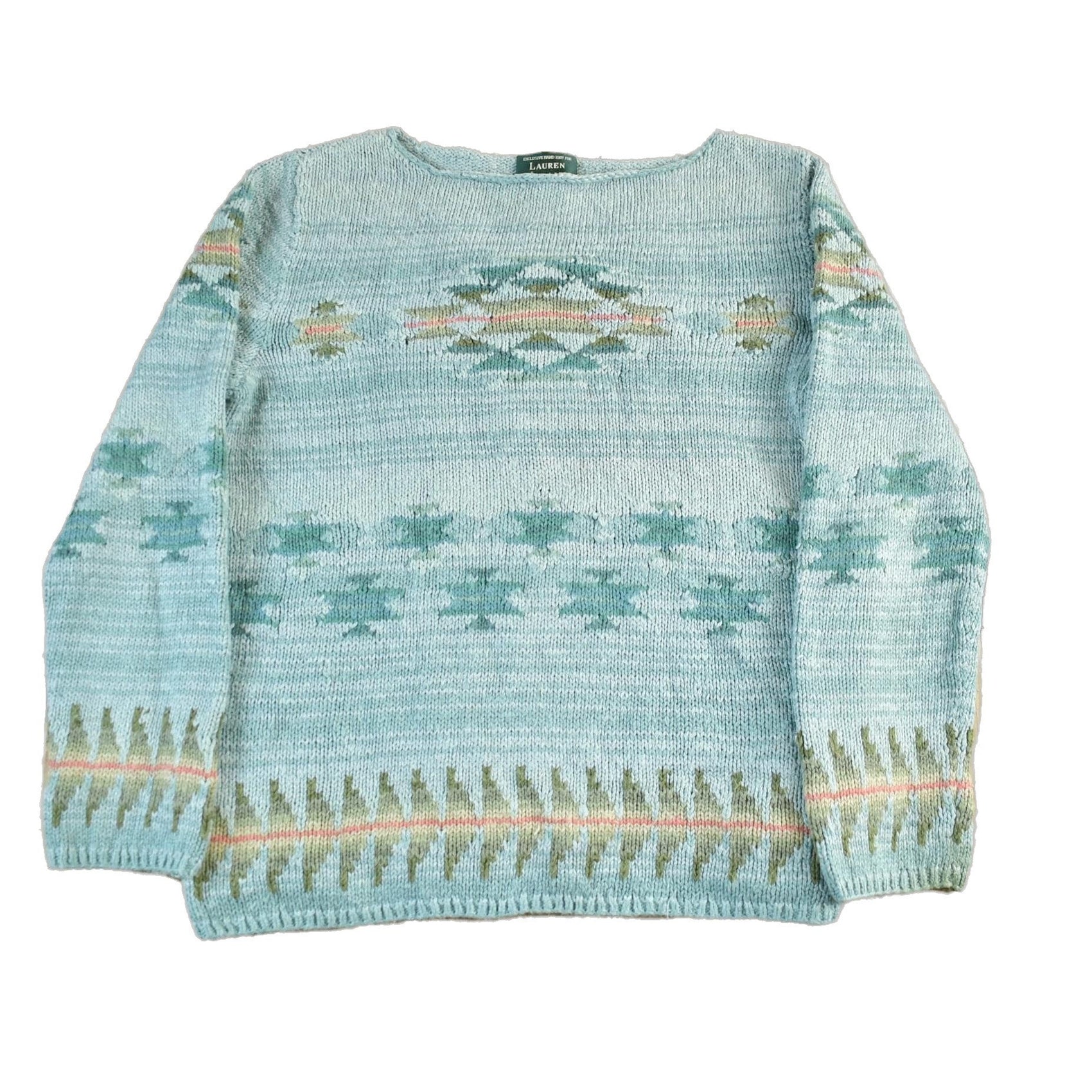 Vintage 1990s Lauren Ralph Lauren Knit Crewneck Sweater Women's XL