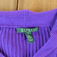 Vintage 1990s Lauren Ralph Lauren Knit Shawl Neck Gold Button Sweater Women's XS from propervintagecanada
