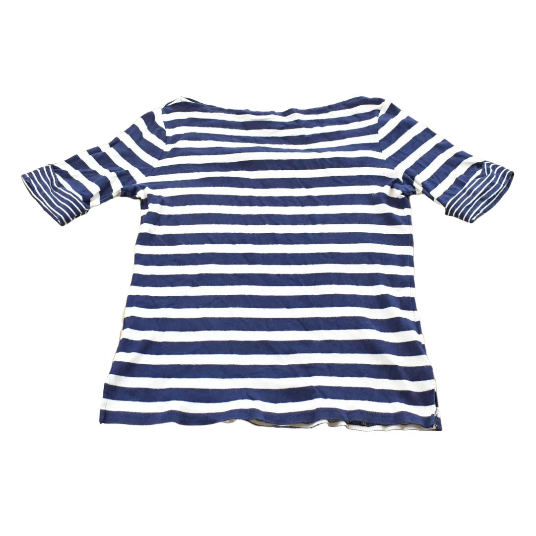 Vintage 1990s Lauren Ralph Lauren Striped Boating T-Shirt Women's Medium from propervintagecanada