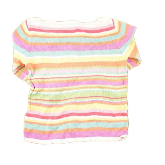 Vintage 1990s Lauren Ralph Lauren Striped Knit Crewneck Sweater Women's Cropped L from propervintagecanada