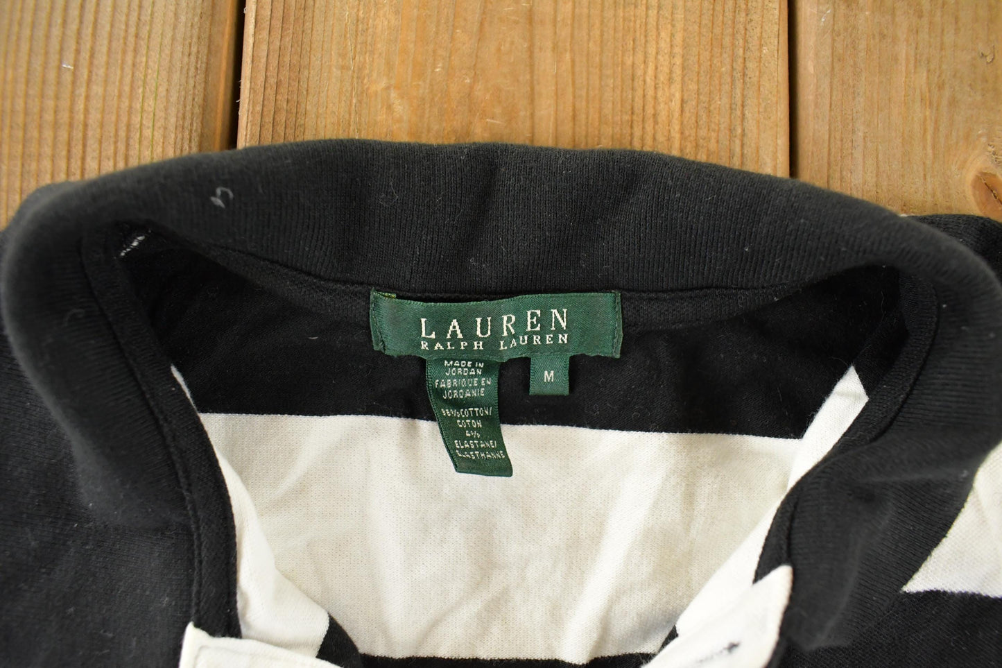Vintage 1990s Lauren Ralph Lauren Striped Sleeveless Polo Shirt Women's Medium from propervintagecanada