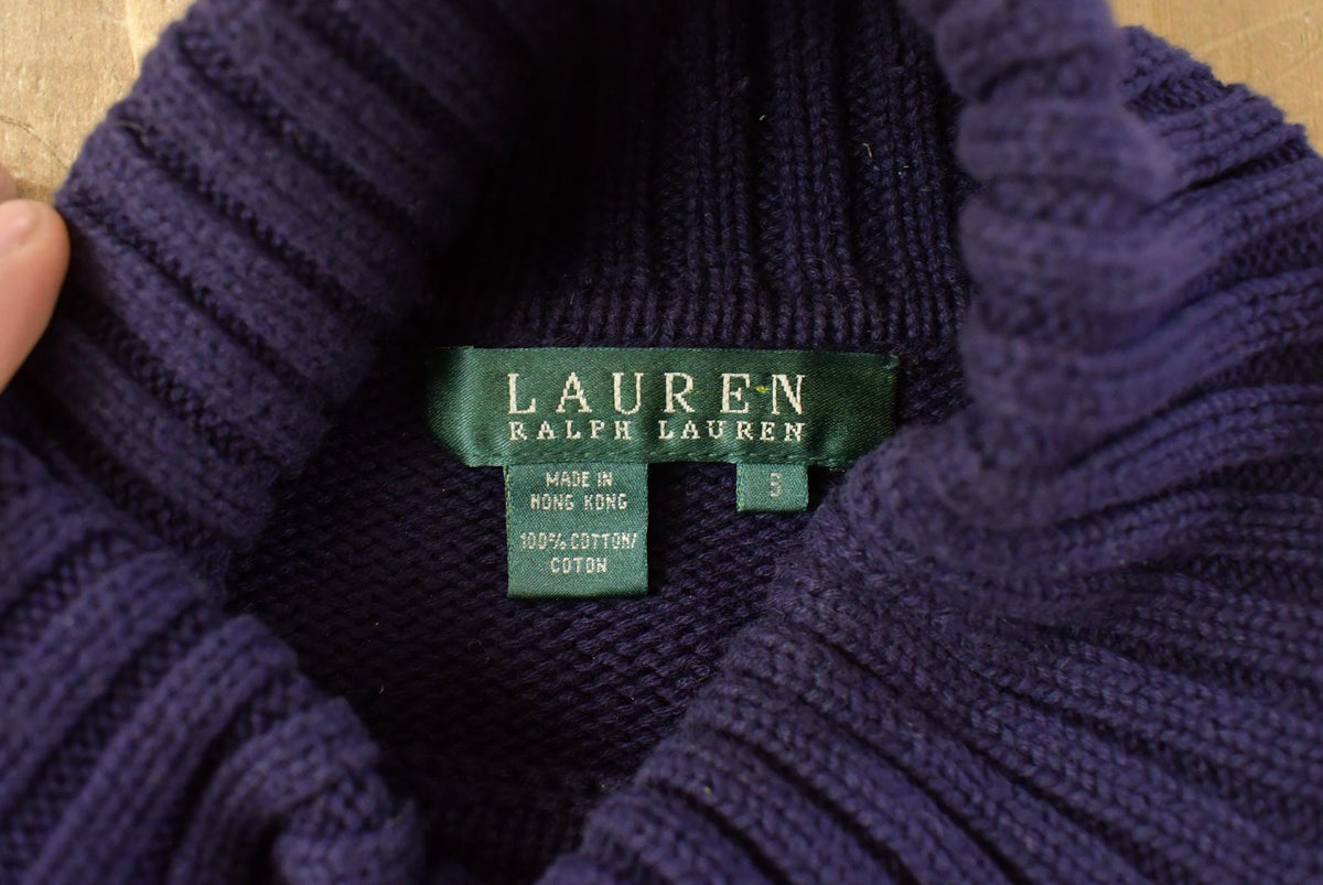 Vintage 1990s Lauren Ralph Lauren Turtleneck Knit Sweater Women's S from propervintagecanada