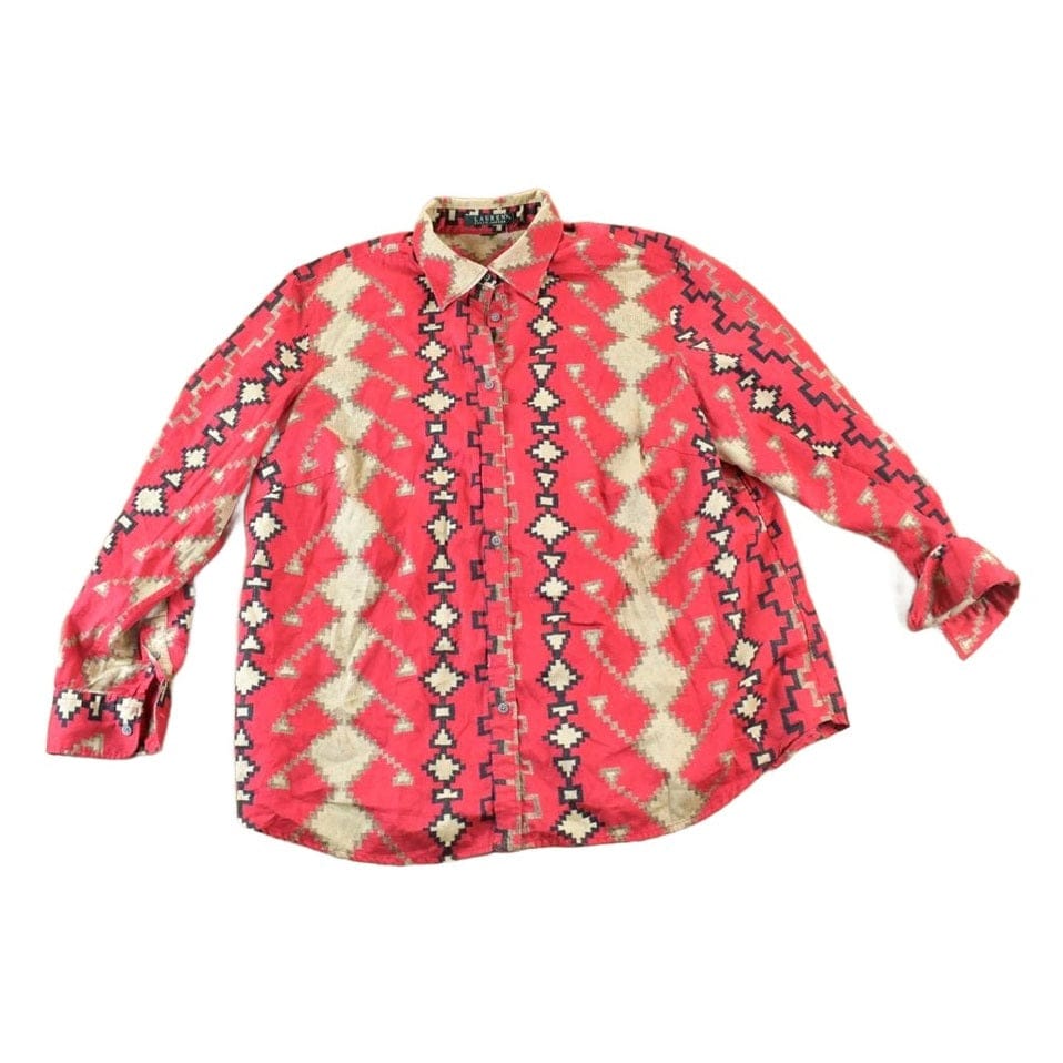 Vintage 1990s Lauren Ralph Lauren Western Button Up Shirt Men's Large from propervintagecanada