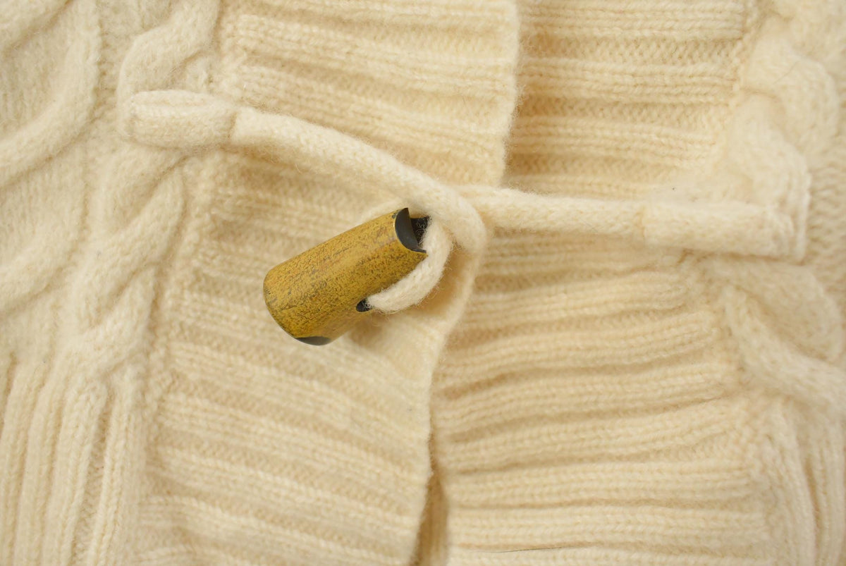 Vintage 1990s Lauren Ralph Lauren Wool Knit Fish Hook Cardigan Sweater Women's S from propervintagecanada