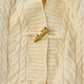 Vintage 1990s Lauren Ralph Lauren Wool Knit Fish Hook Cardigan Sweater Women's S from propervintagecanada