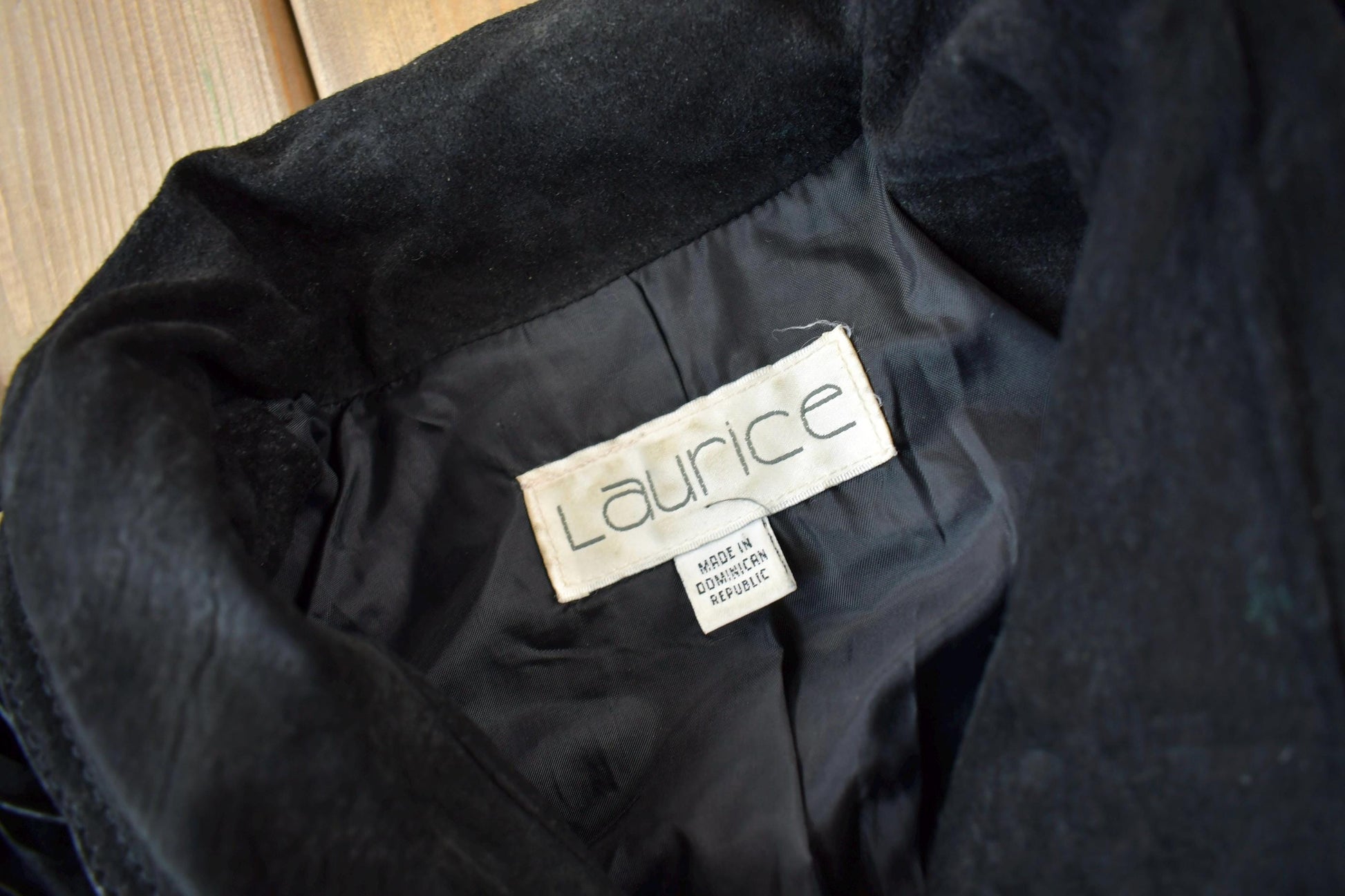 Vintage 1990s Laurice Black Fringe Leather Jacket Women's M from propervintagecanada