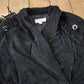 Vintage 1990s Laurice Black Fringe Leather Jacket Women's M from propervintagecanada