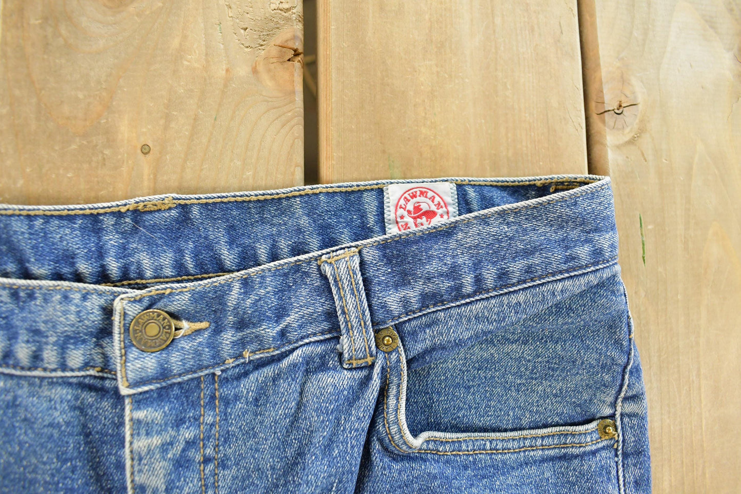 Vintage 1990s Lawman Denim Jeans Men's 33 x 30 from propervintagecanada