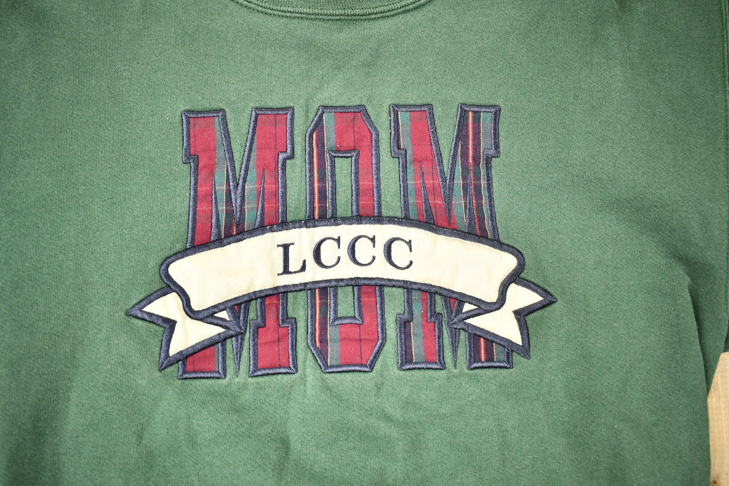 Vintage 1990s LCC Community College MOM Crewneck Men's Medium from propervintagecanada