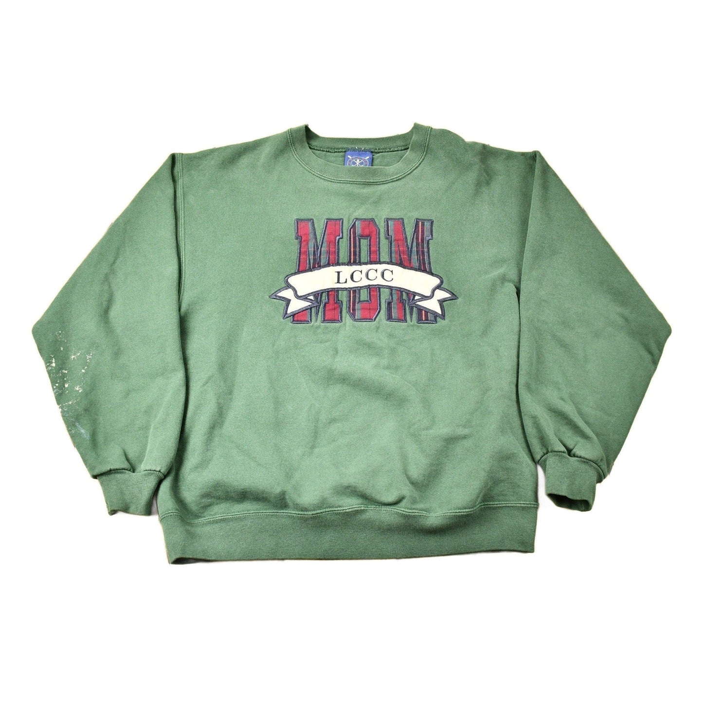 Vintage 1990s LCC Community College MOM Crewneck Men's Medium from propervintagecanada