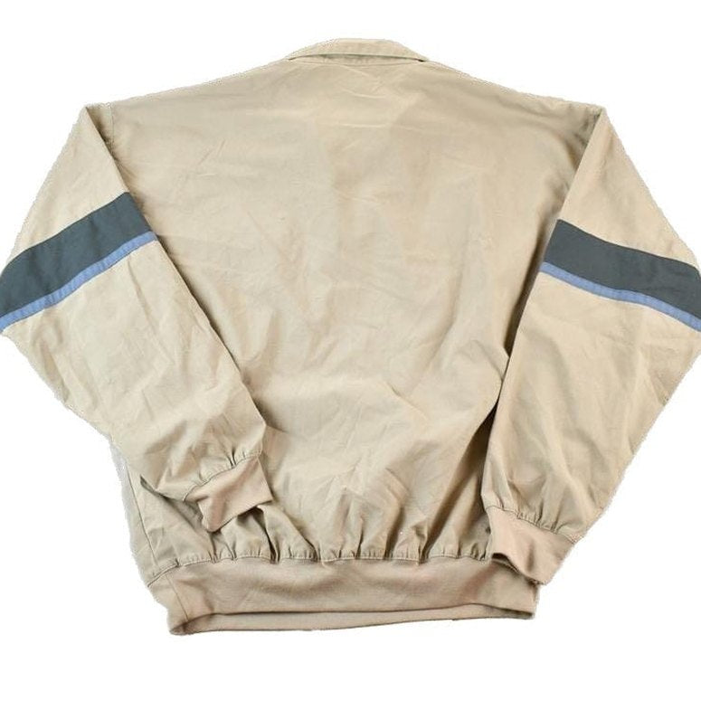 Vintage 1990s LD Sport Colour Block Quarter Button Up Shirt Men's XL from propervintagecanada