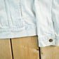 Vintage 1990s Learsi Bleach Acid Wash Denim Jean Trucker Jacket Women's Large from propervintagecanada