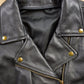 Vintage 1990s Leather Biker Jacket Men's Large from propervintagecanada