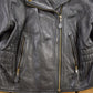 Vintage 1990s Leather Biker Jacket Men's Large from propervintagecanada