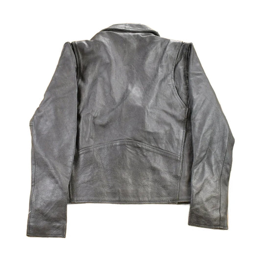 Vintage 1990s Leather Biker Jacket Men's Medium from propervintagecanada