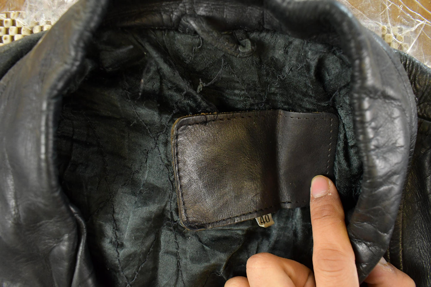 Vintage 1990s Leather Biker Jacket Men's Small from propervintagecanada