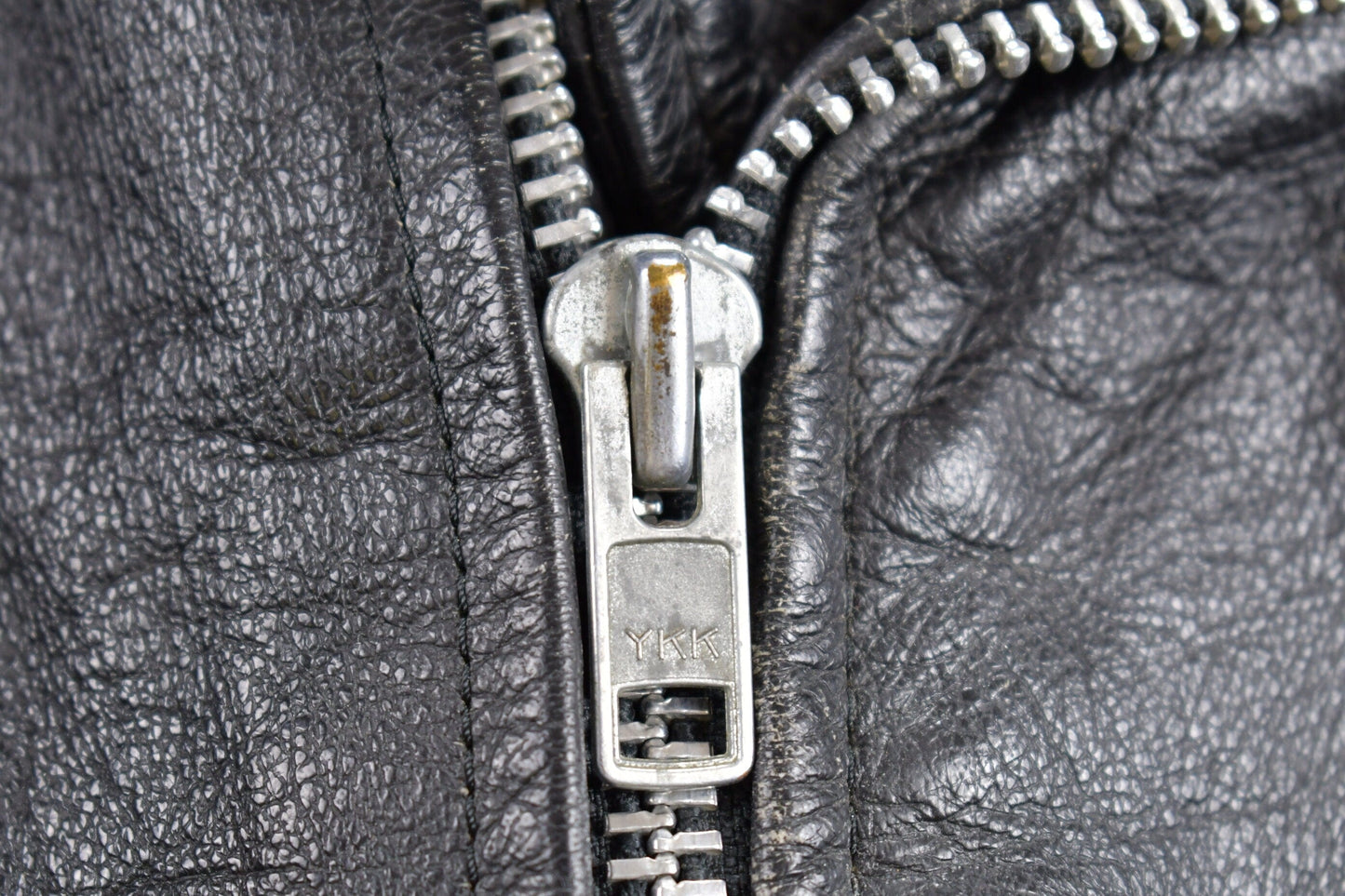 Vintage 1990s Leather Biker Jacket Men's Small from propervintagecanada