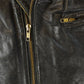 Vintage 1990s Leather Biker Jacket Women's Medium / Moto Jacket / 90s Motorcycles Coat from propervintagecanada