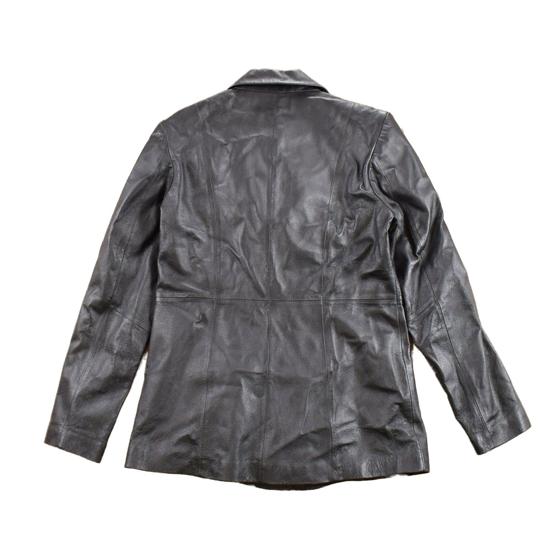 Vintage 1990s Leather Clio Leather Blazer Jacket Men's Small from propervintagecanada