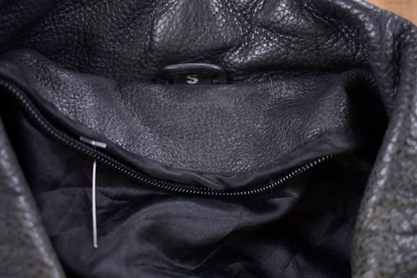 Vintage 1990s Leather Fringe Biker Jacket Men's Small from propervintagecanada