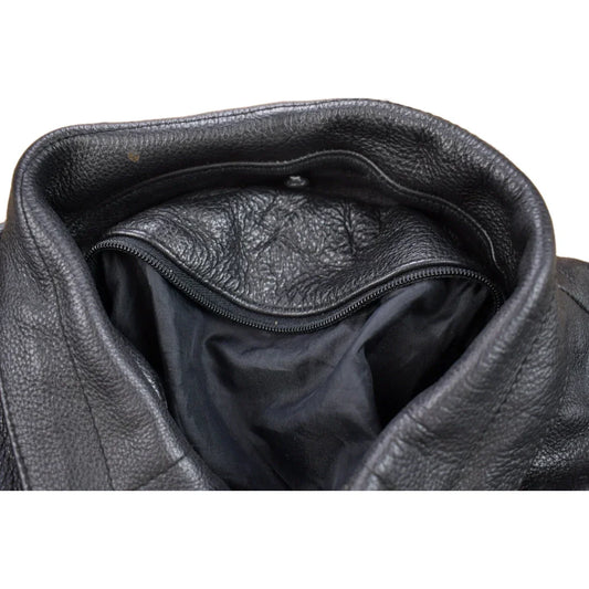 Vintage 1990s Leather Fringe Jacket Men's Large from propervintagecanada