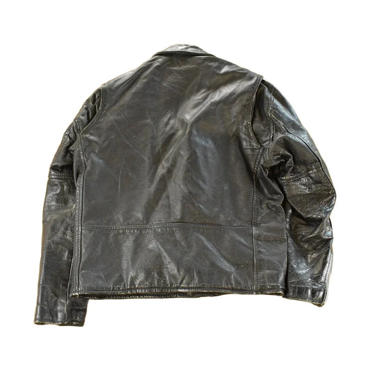Vintage 1990s Leather Limited Leather Biker Jacket Men's Medium from propervintagecanada
