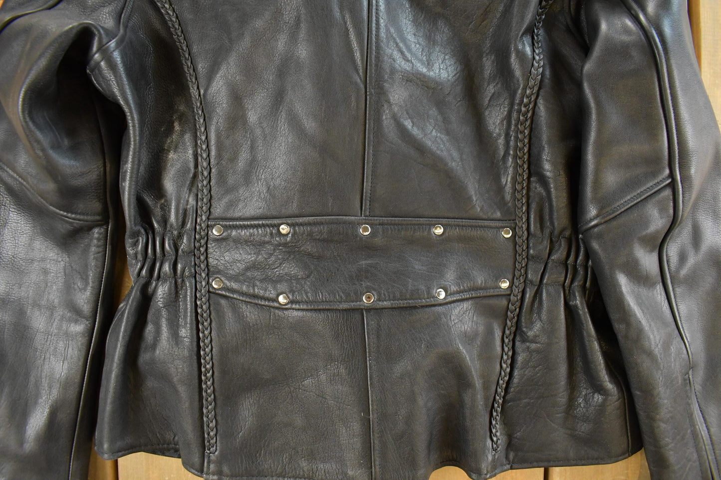Vintage 1990s Leather Master Leather Biker Jacket Women's Large from propervintagecanada