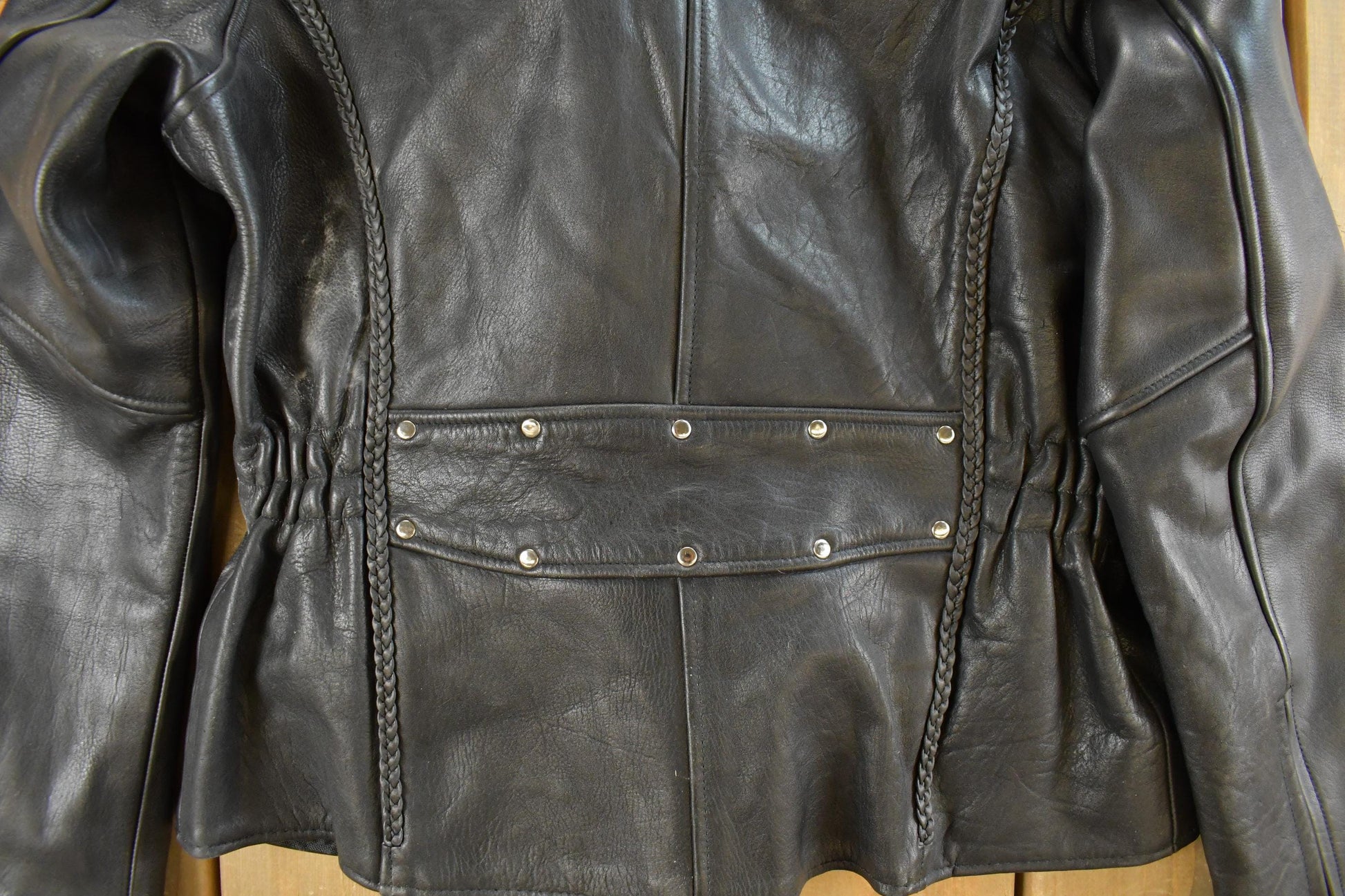 Vintage 1990s Leather Master Leather Biker Jacket Women's Large from propervintagecanada