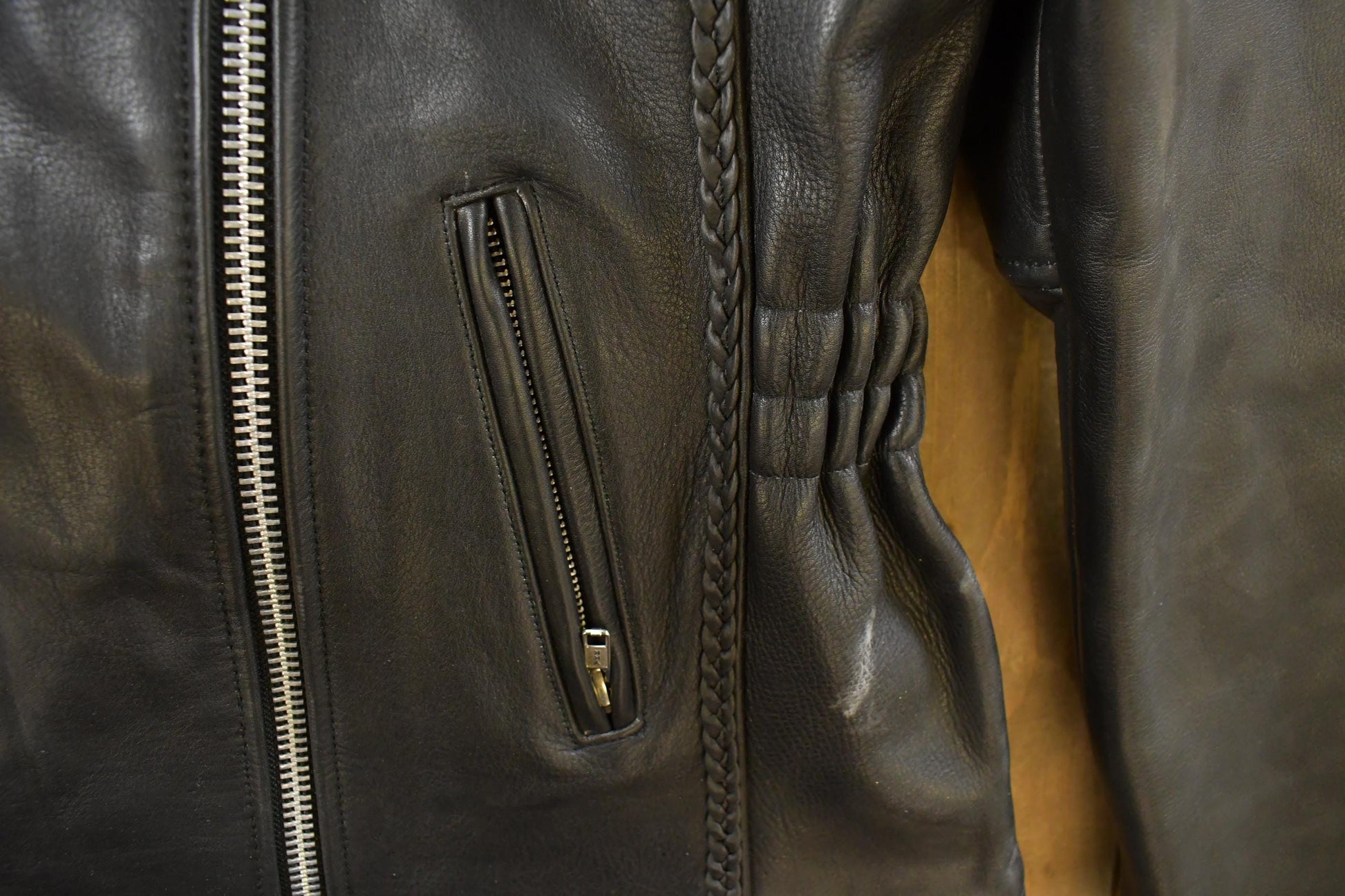 Vintage 1990s Leather Master Leather Biker Jacket Women's Large from propervintagecanada