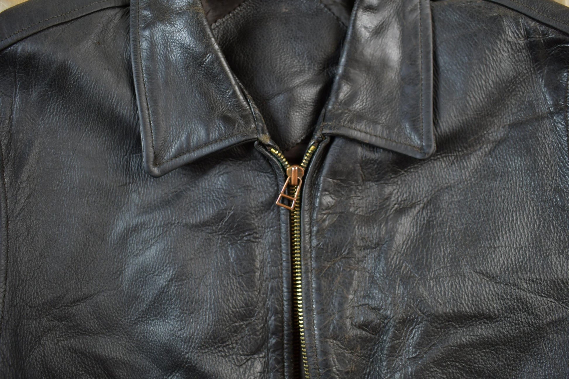 Vintage 1990s Leather Zip Up Lamb Skin Jacket Women's M from propervintagecanada