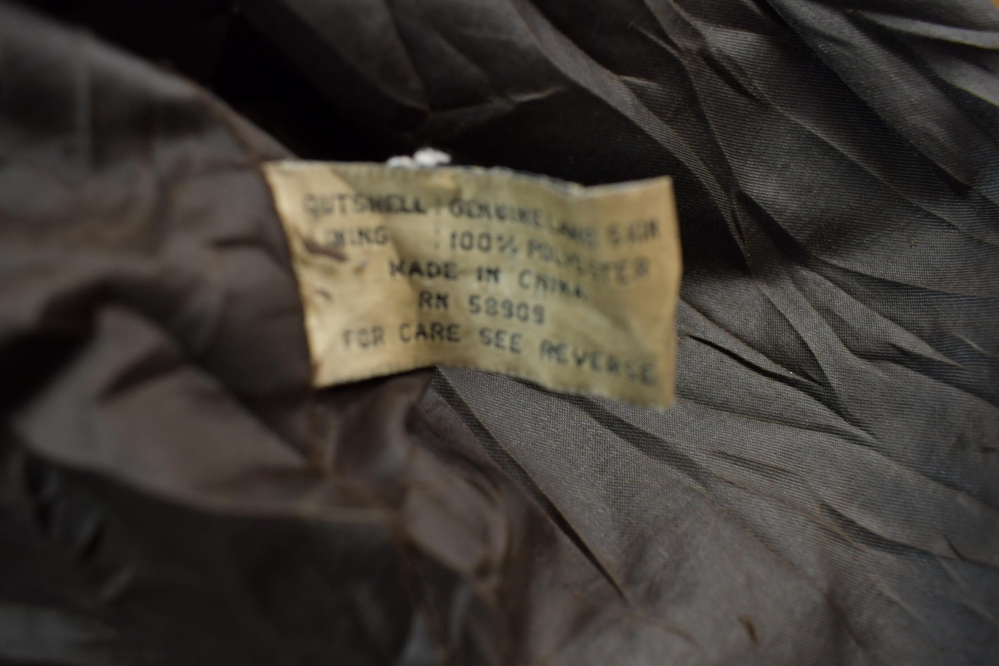 Vintage 1990s Leather Zip Up Lamb Skin Jacket Women's M from propervintagecanada