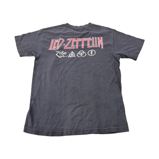 Vintage 1990s Led Zeppelin Zoso Graphic Artimonde Band Tee Made in USA Size M from propervintagecanada
