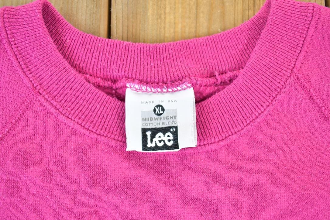 Vintage 1990s Lee Blank Crewneck Sweatshirt Made In USA Men's XL from propervintagecanada
