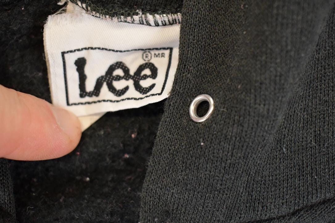 Vintage 1990s Lee Blank Hoodie Sweatshirt Men's L from propervintagecanada